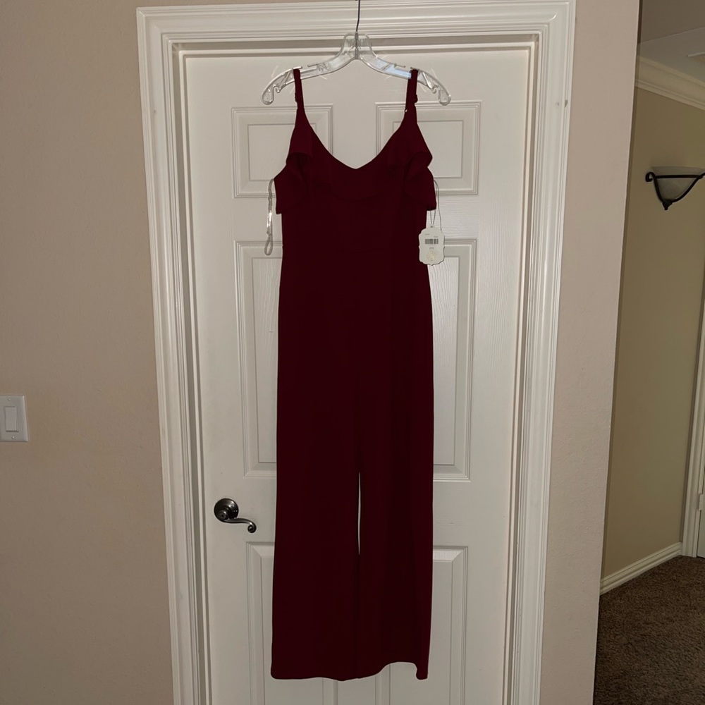 Burgundy jumpsuit from Altar’d State